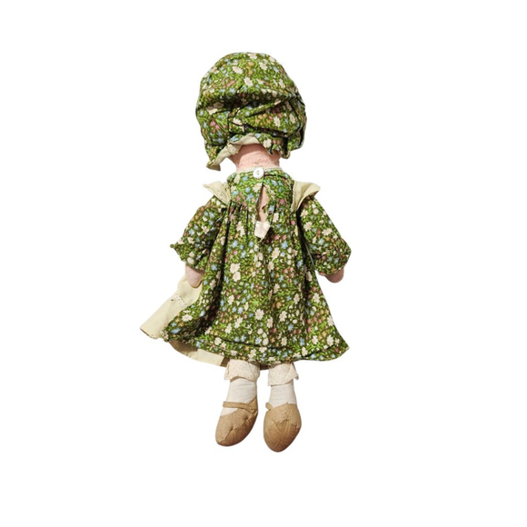 Vintage 16' 1970s Knickerbocker Friends of Holly Hobbie "Amy" fabric Rag Doll - Picture 10 of 10